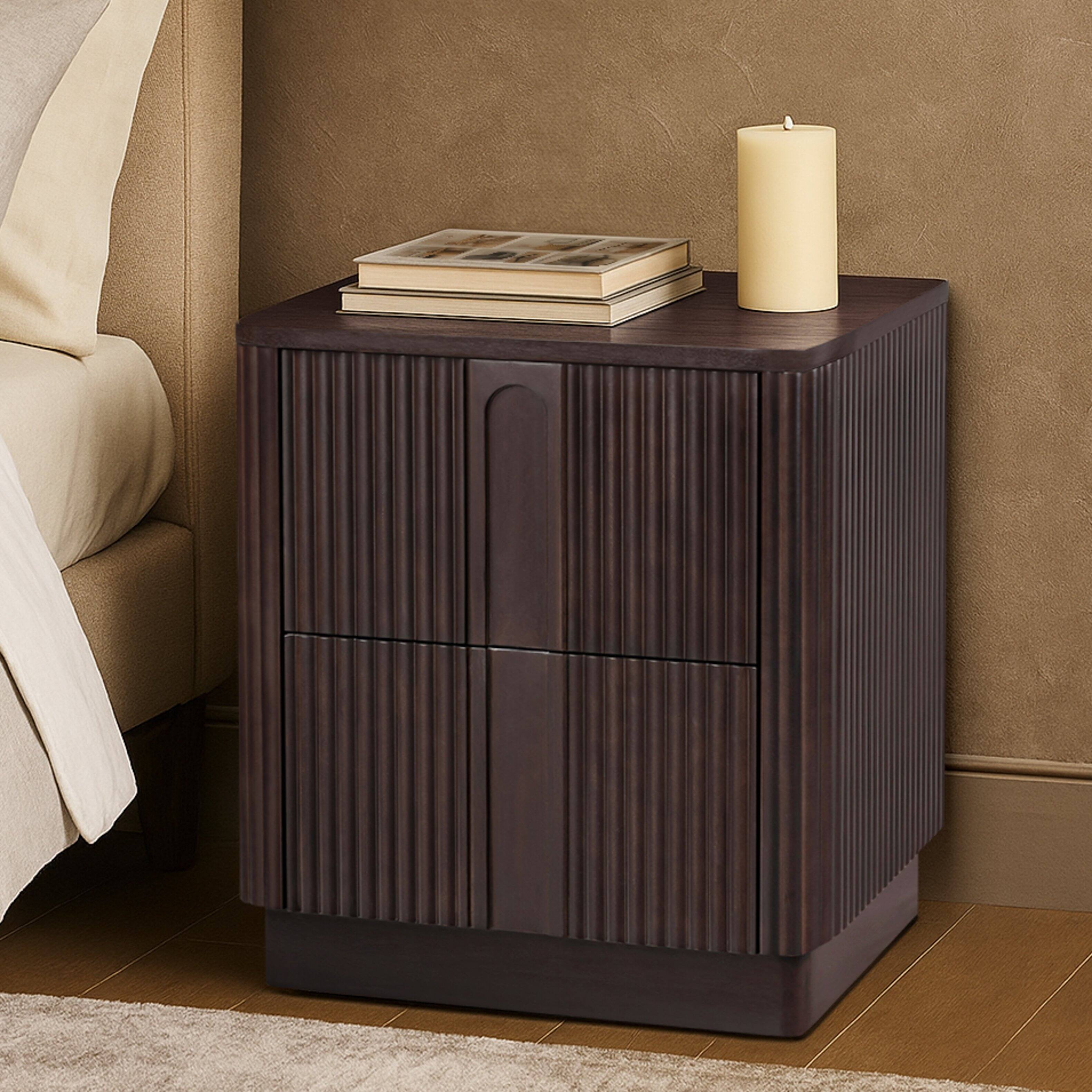 Front. Teamson Home - Teamson Home Potomac 2-Drawer Nightstand, Espresso - Black.