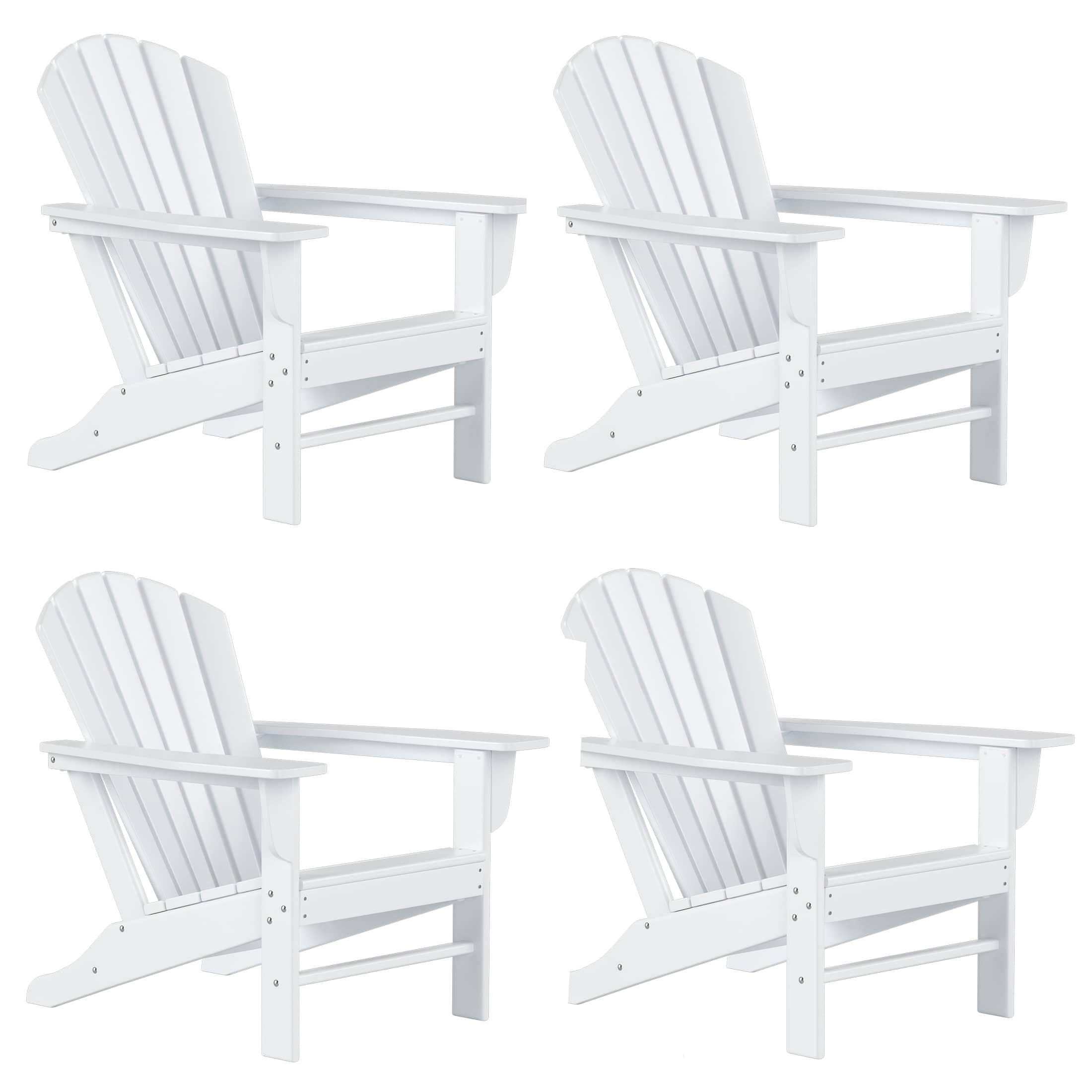 WestinTrends - Dylan Outdoor Adirondack Chair (Set of 4) - White price history on PriceWatchPro