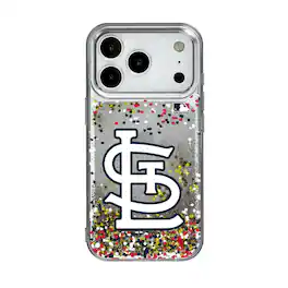 Keyscaper - MLB - St. Louis Cardinals - Glitter Confetti iPhone Case - 15 - Multicolor