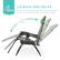 LIE BACK AND RELAX
Built with freely adjustable back and footrests so you can find and enjoy the perfect angle
160° Degrees