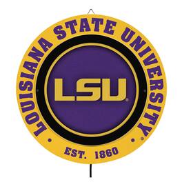 Evergreen Enterprises - LSU Tigers 15" LED Round Metal Lit Wall Sign - Multicolor
