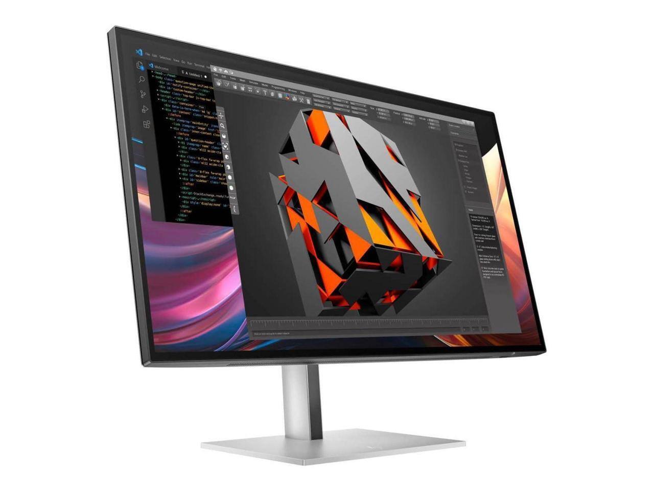 Alt View 8. HP - HP Series 7 Pro 727pq 27" 16:9 WQHD 120Hz IPS LCD Monitor, Natural Silver - Black.