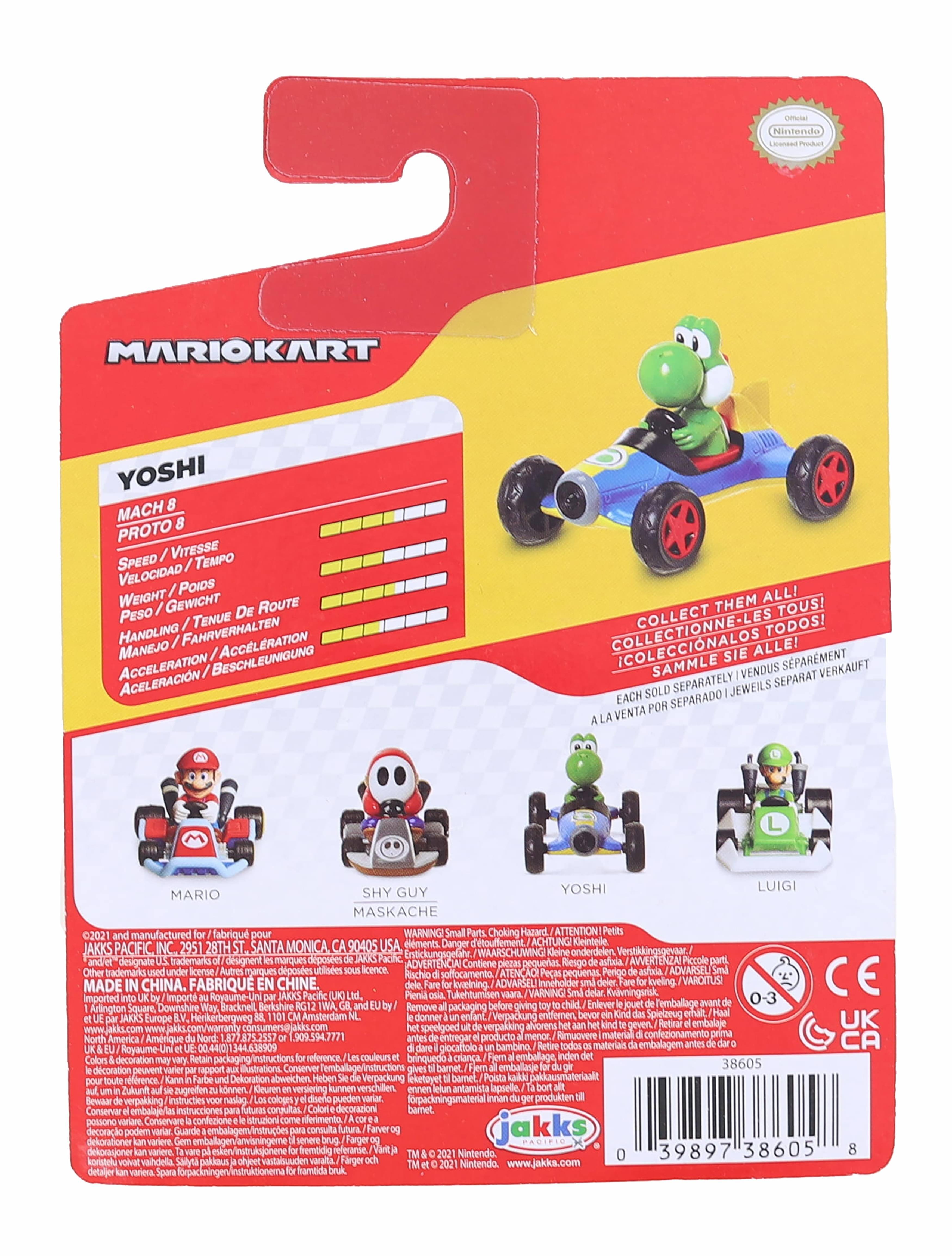 Sure, here is the corrected and grouped text from the image:

---

**Nintendo MARIOKART**

**YOSHI**

- MACH 8
- PROTO 8

**Speed / Vitesse / Tempo / Velocidad / Gewicht / Poids / Gewicht / Peso / Gewicht / Tenue De Route / Handling / Fahrrverhalten / Manejo / Beschleunigung / Acceleration / Aceleracion**

**Collect Them All! / Collecte-les tous! / Collectionne-les tous! / Collect them all! / Sammle sie alle! / Vendus séparément / Each sold separately / Separatamente venduto / Séparément vendu / Separatamente venduto / Separatamente venduto / Separatamente venduto / Separatamente venduto / Separatamente venduto / Separatamente venduto / Separatamente venduto / Separatamente venduto / Separatamente venduto / Separatamente venduto / Separatamente venduto / Separatamente venduto / Separatamente venduto / Separatamente venduto / Separatamente venduto / Separatamente venduto / Separatamente venduto / Separatamente venduto / Separ