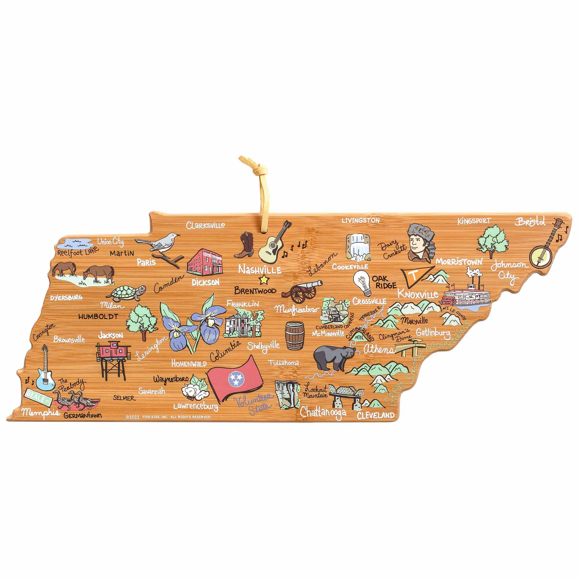 Totally Bamboo - Tennessee Cutting Board with Artwork by Fish Kiss price history on PriceWatchPro