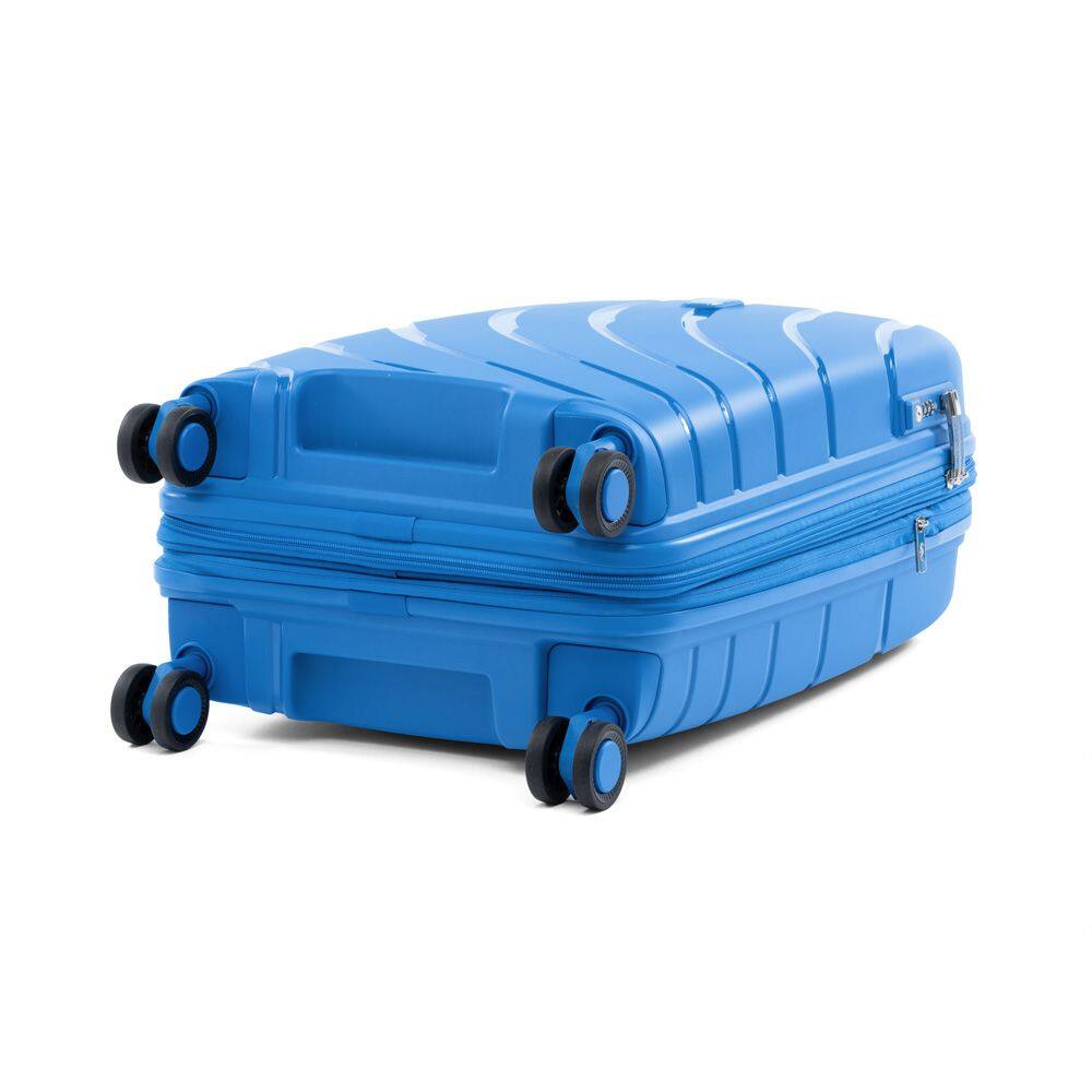 Left. Atlantic - Atlantic Luggage Hardside Expandable Carry On Spinner - Ocean Blue.