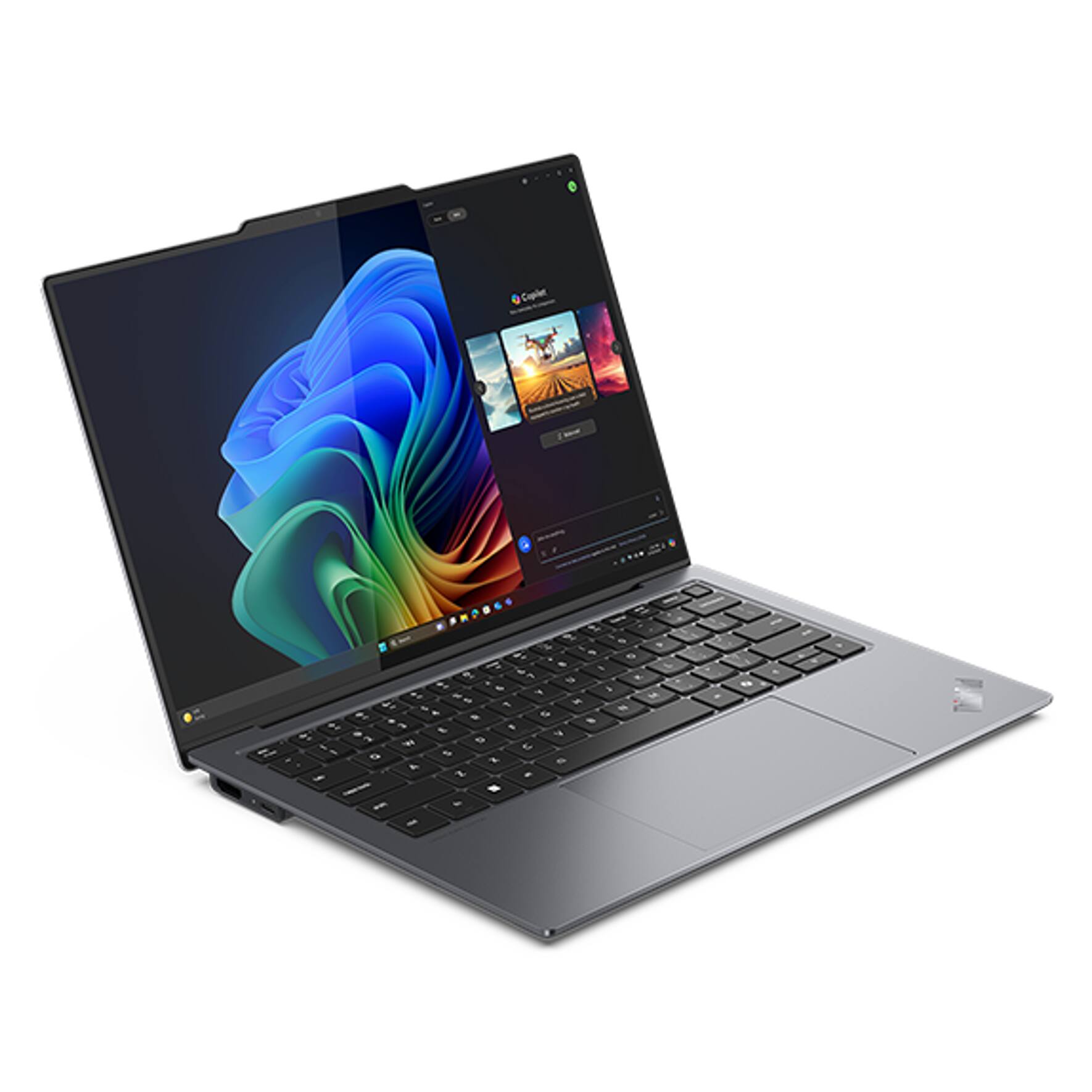 Alt View 6. Lenovo - ThinkPad X9 14 Aura Edition Laptop 14.0 2.8K Display (Ultra 7-268V, 32GB, Win 11 Pro) w/Dockztorm Wireless Mouse - Thunder Grey.