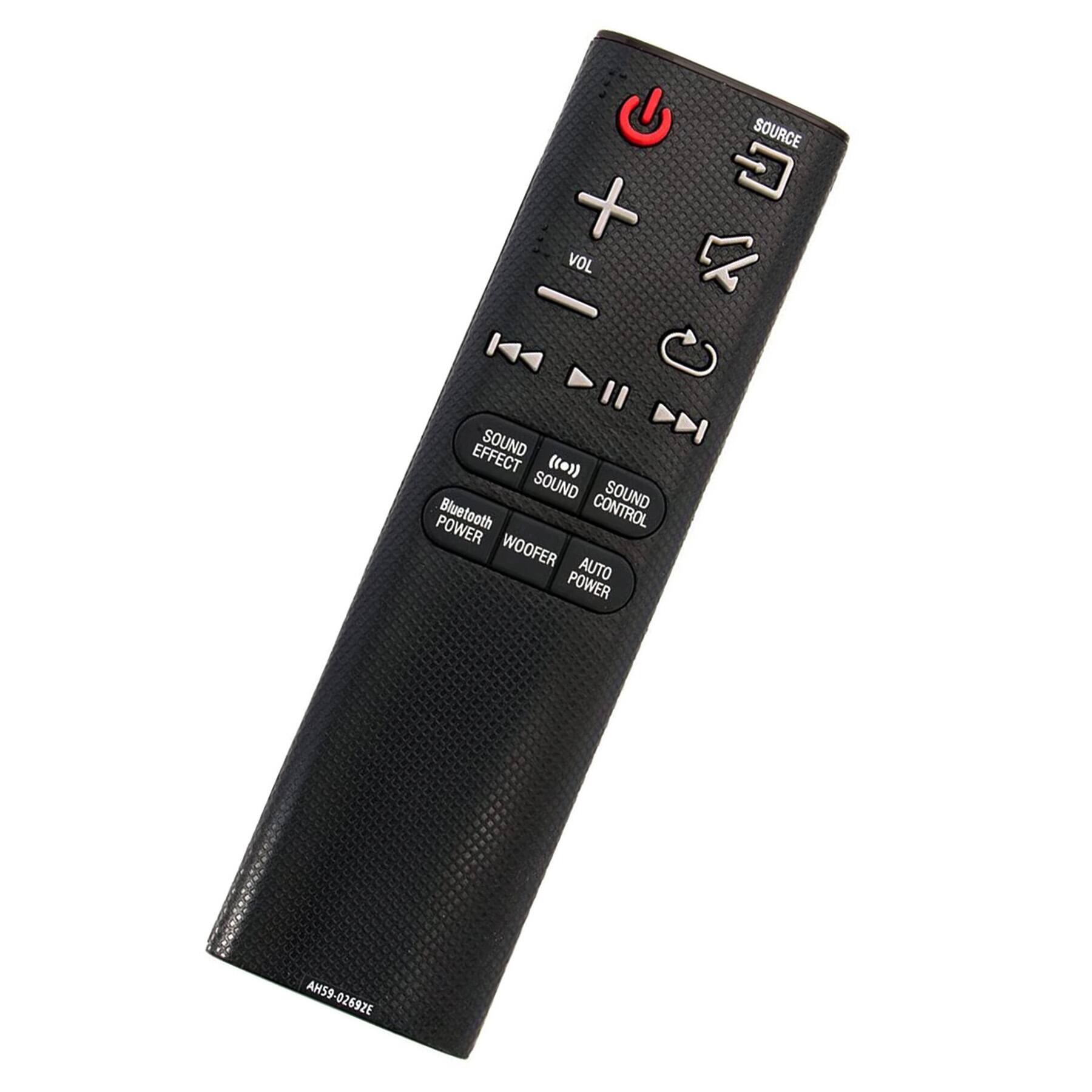 - VOL
- SOURCE
- SOUND EFFECT
- SOUND CONTROL
- Bluetooth POWER
- WOOFER
- AUTO POWER
- SOUND
- AH59-02692E