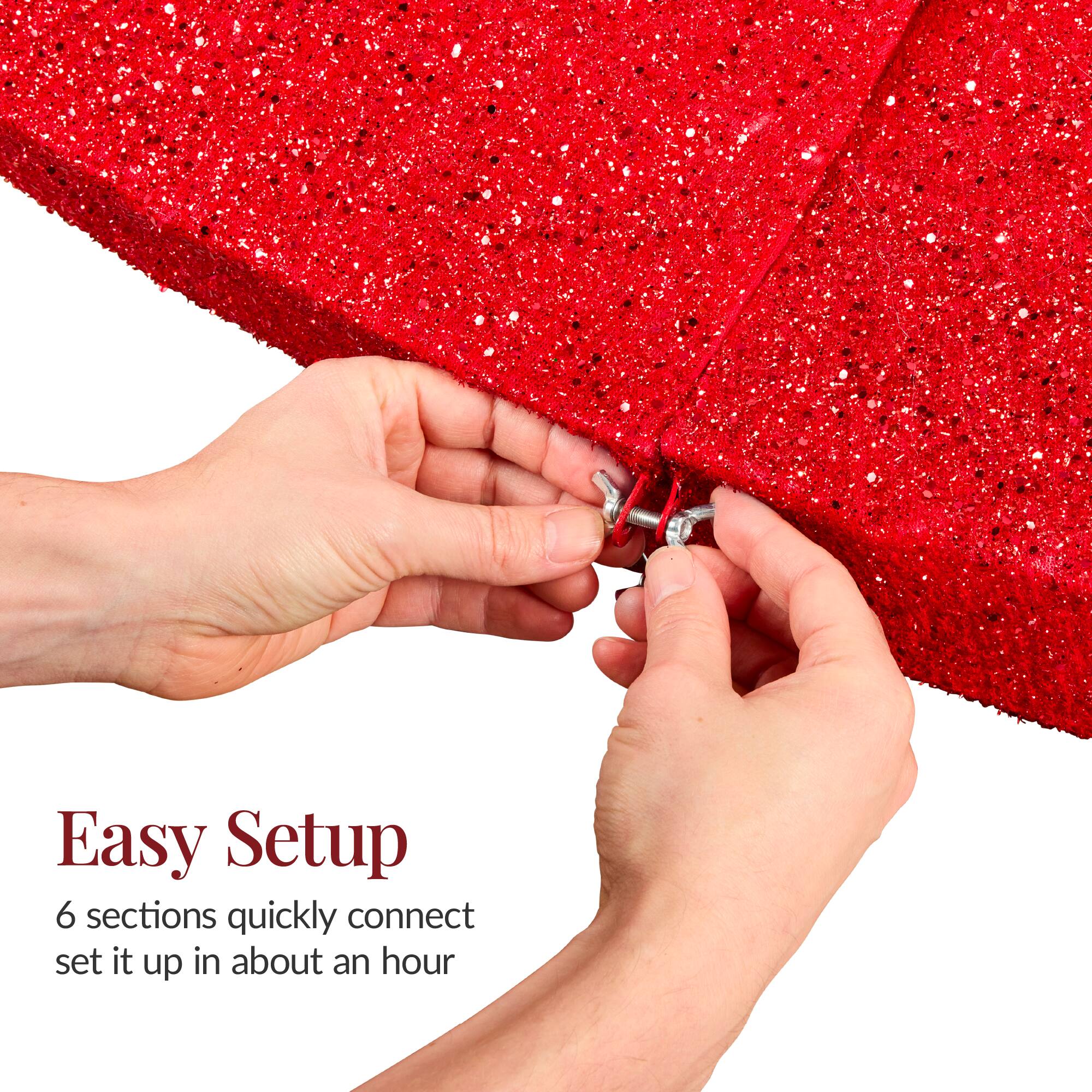 Easy Setup

6 sections quickly connect  
set it up in about an hour