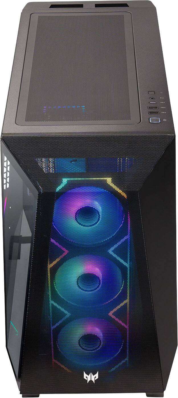 Alt View 10. Acer - Predator Orion Gaming Desktop - Intel Core Ultra 7 265KF 2024 - GeForce RTX 5070 - 32GB DDR5 Memory – 1TB Storage - Black.