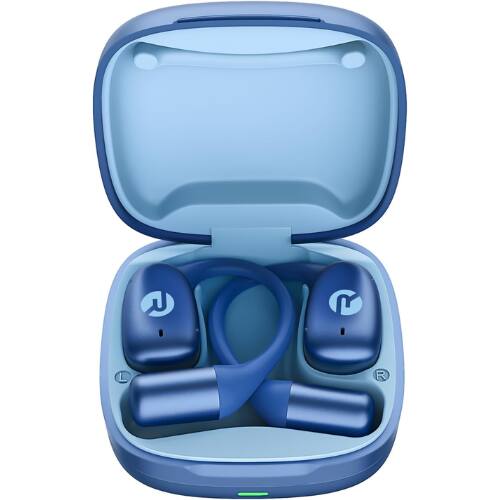 Angle. Raycon - Raycon Essential Open Ear True Wireless Bluetooth 6.0 Earbuds, Ultra-Lightweight, IPX4, 36-Hour Battery (Blue).