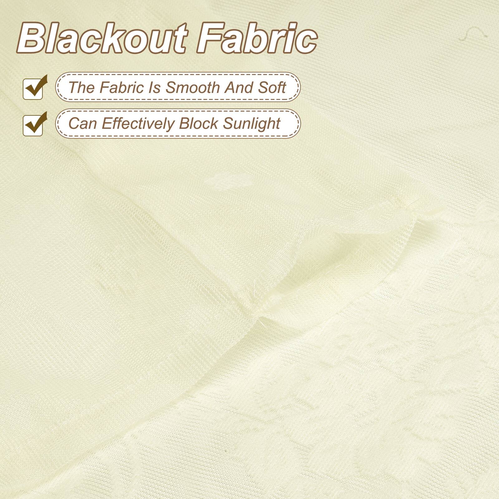 Blackout Fabric

- The Fabric Is Smooth And Soft
- Can Effectively Block Sunlight