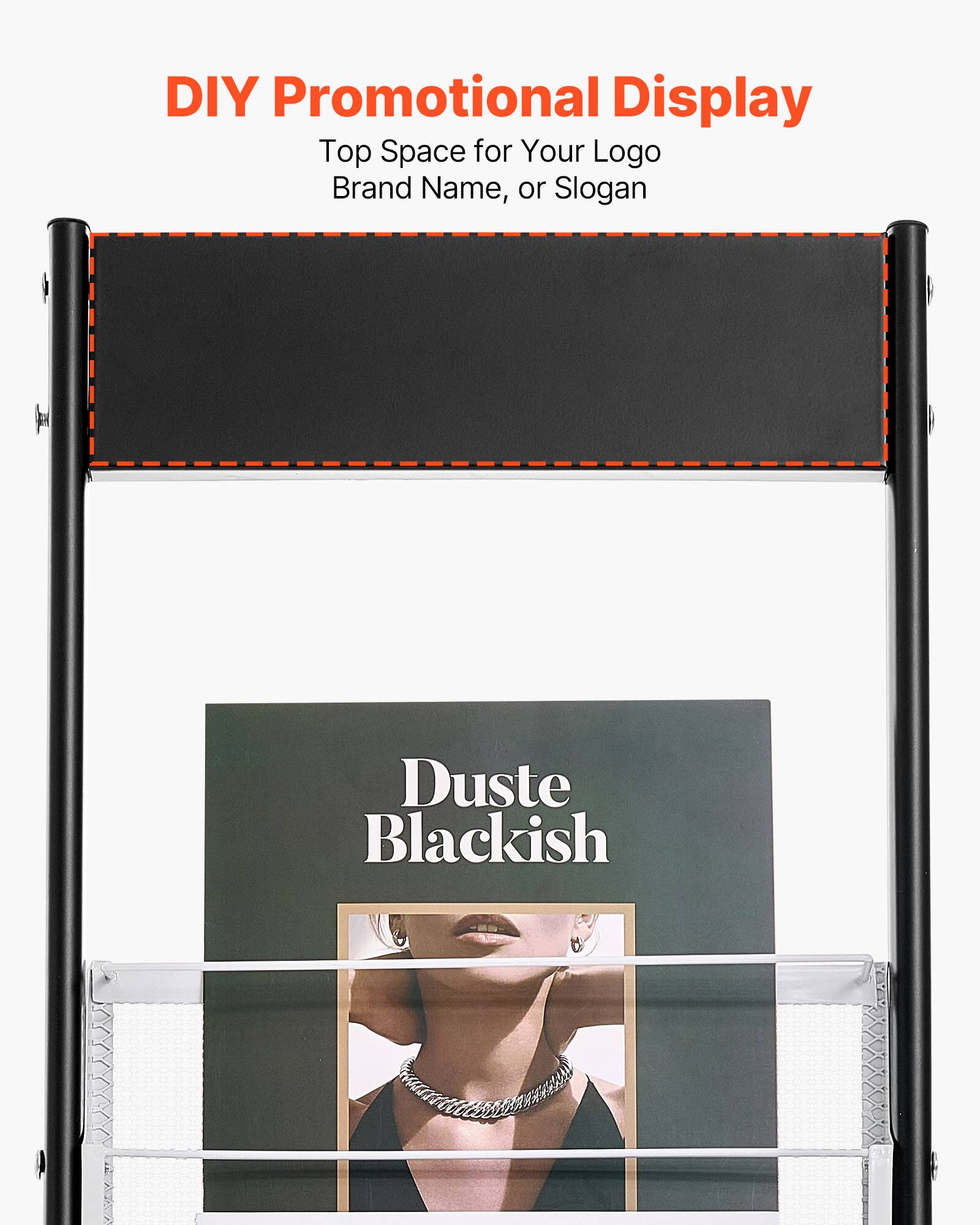 DIY Promotional Display

Top Space for Your Logo, Brand Name, or Slogan

Duste Blackish