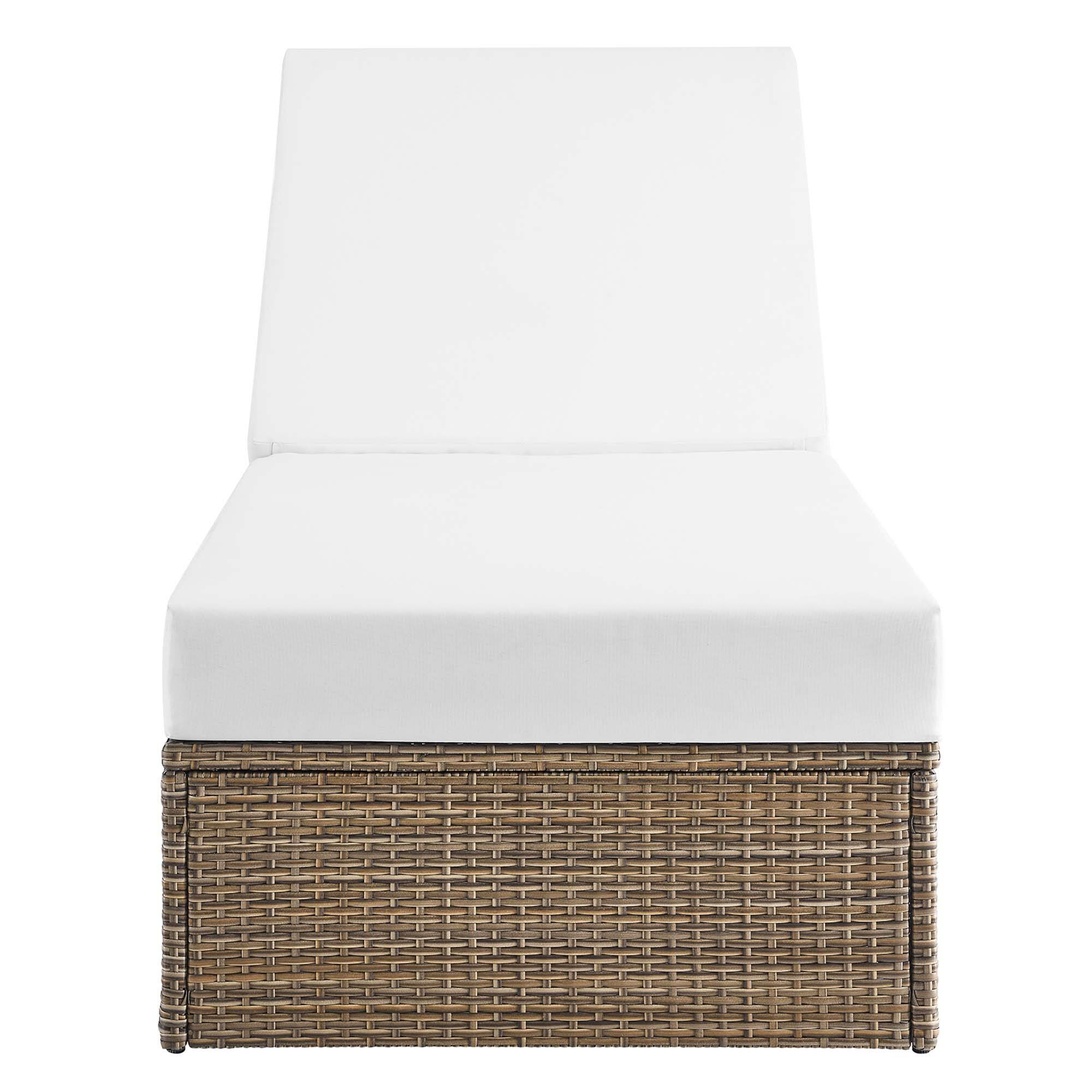 Alt View 6. Modway - Convene Outdoor Patio Chaise Lounge Chair by Modway - Cappuccino White.