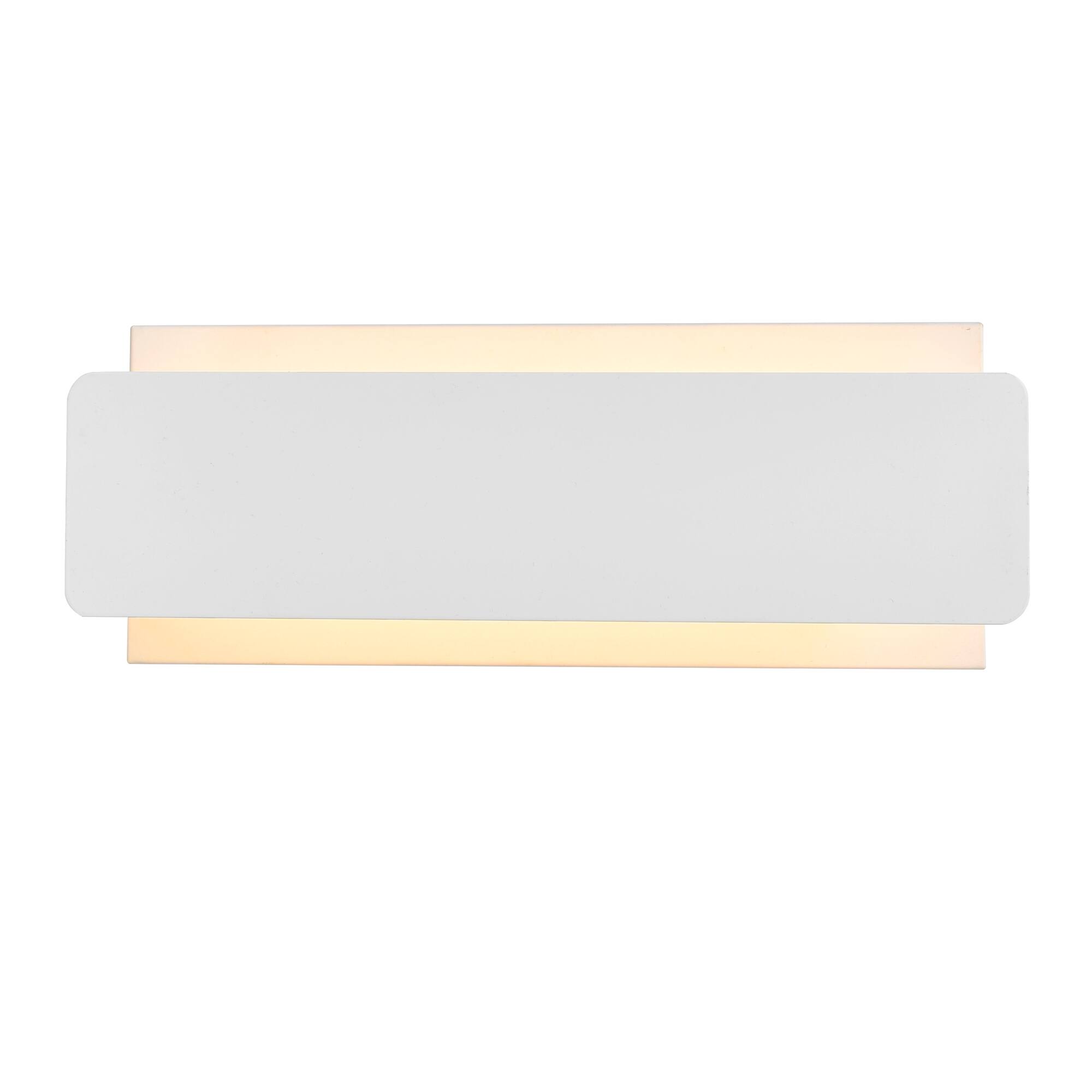 Angle. CWI Lighting - Lilliana LED Wall Sconce With White Finish - White.