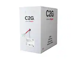 Cables to Go - C2G 1000ft TAA Compliant Cat6 Bulk Unshielded Ethernet Network Cable - Red C2G56036
