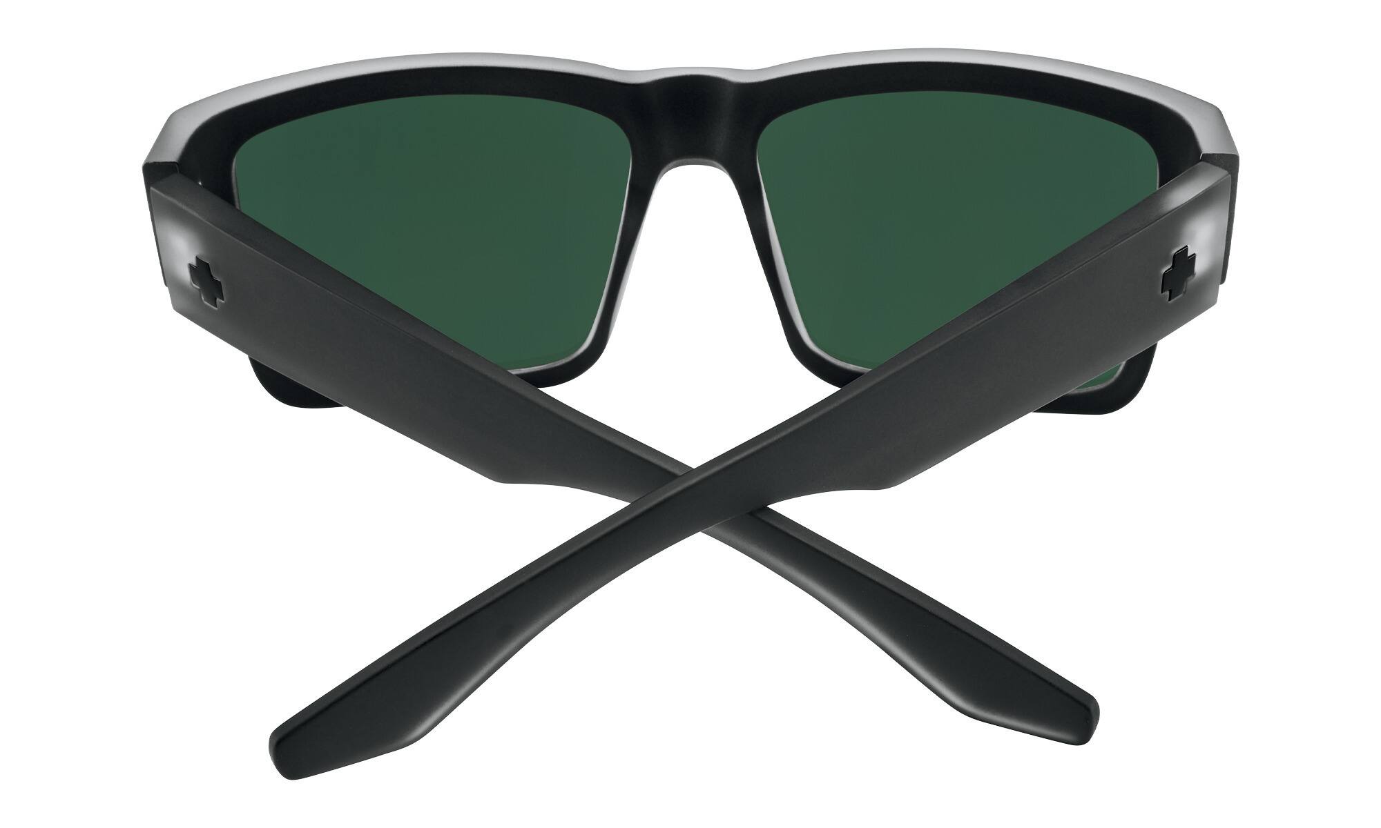 Angle. Spy Optic - Spy Optic Cyrus Matte Black Ice Sunglasses (Happy Gray Green) - Black.