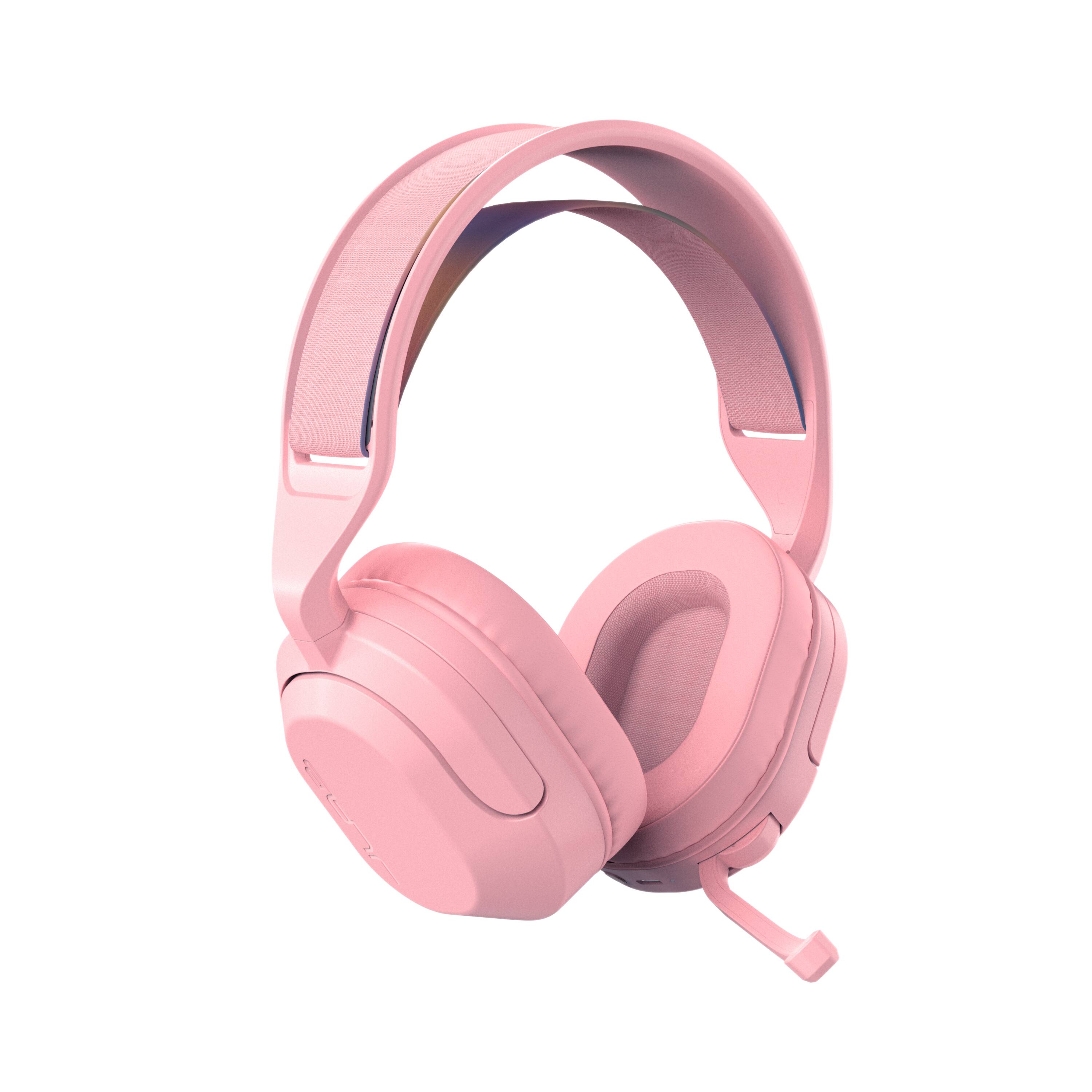Alt View 10. JLab - Nightfall Wireless Over-Ear Gaming Headset - Pink.