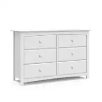 Storkcraft - Kenton 6-Drawer Double Dresser - White - Front_Zoom