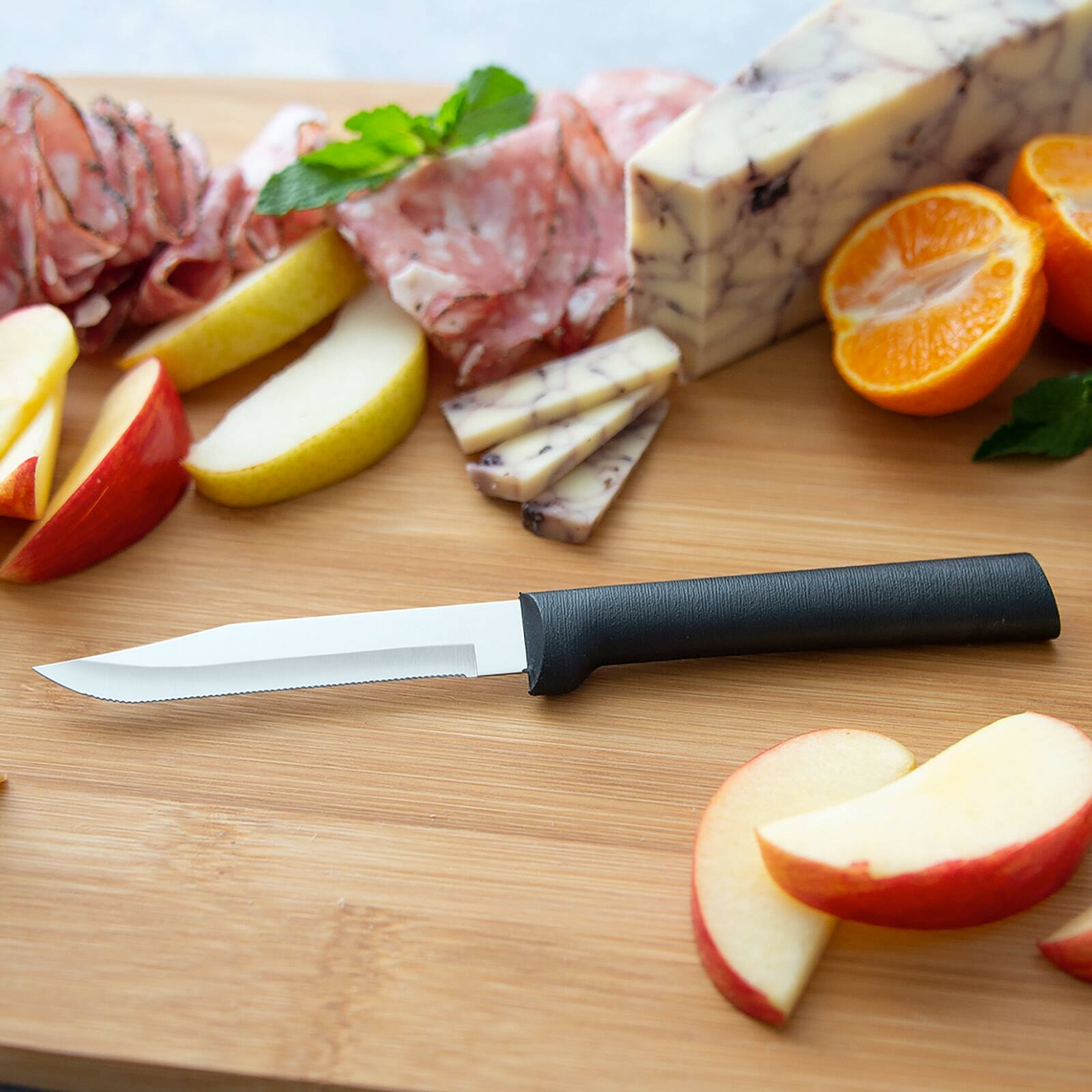 Alt View 2. Rada - 3 Piece Sensational Serrations Knife Set, Black Handles - Black.