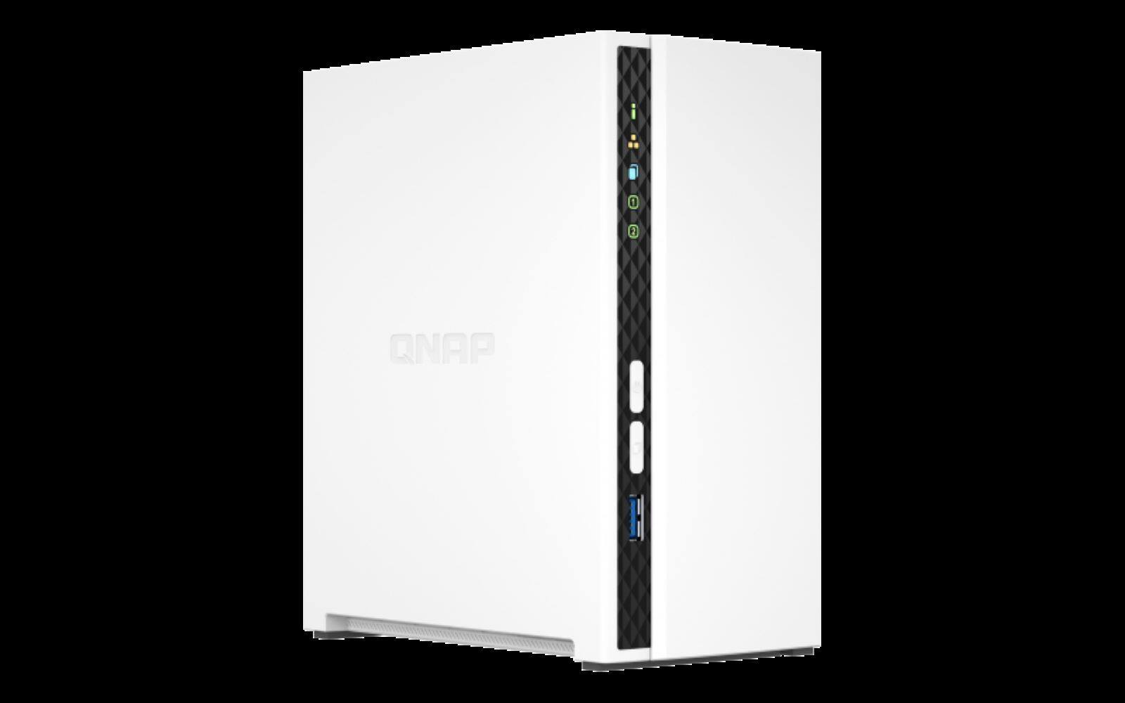 Alt View 11. QNAP - QNAP TS-233-US 2 Bay Affordable Desktop NAS with ARM Cortex-A55 quad-core processor and 2 GB DDR4 RAM (Diskless) - White.