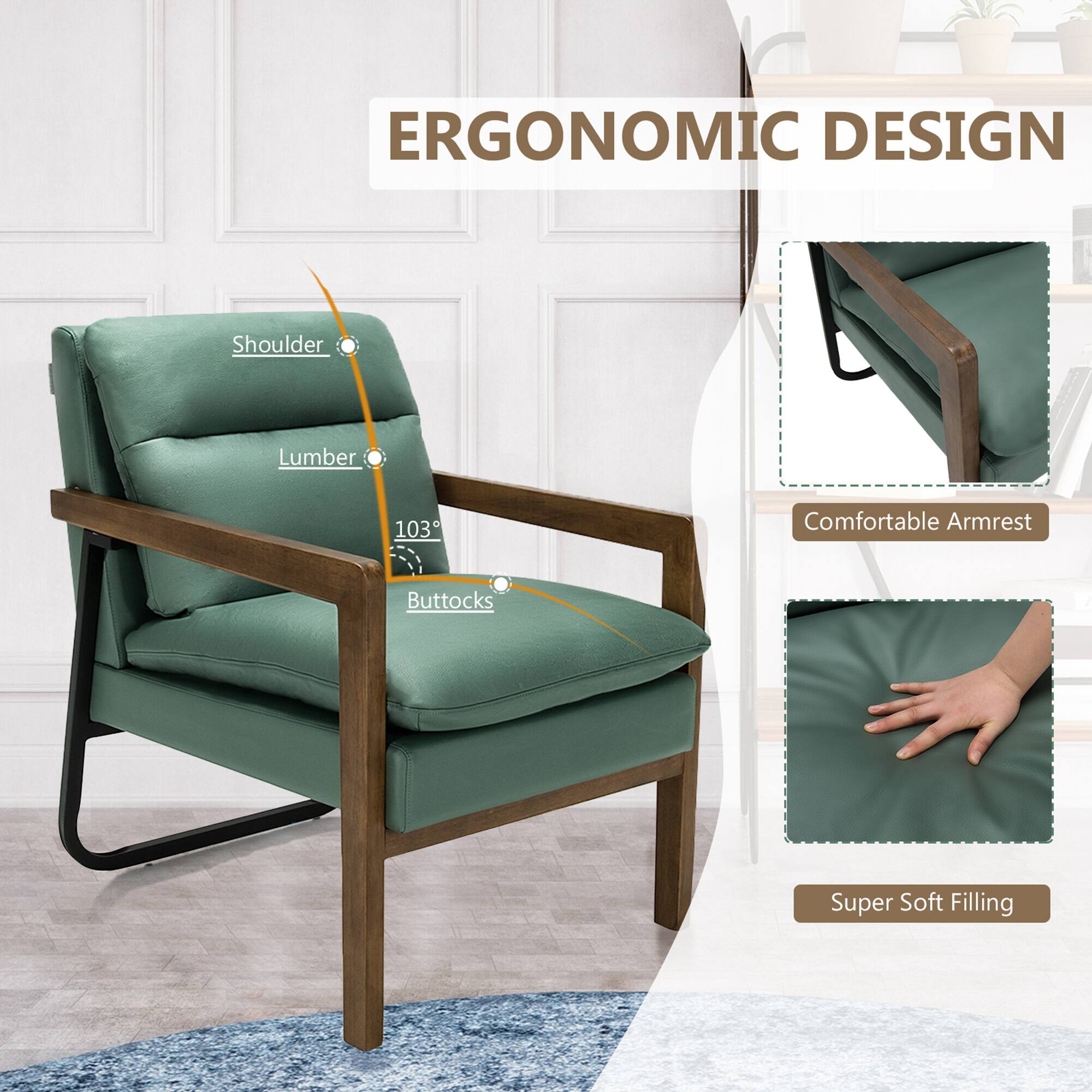 ERGONOMIC DESIGN

- Shoulder
- Lumber 103°
- Buttocks

Comfortable Armrest

Super Soft Filling