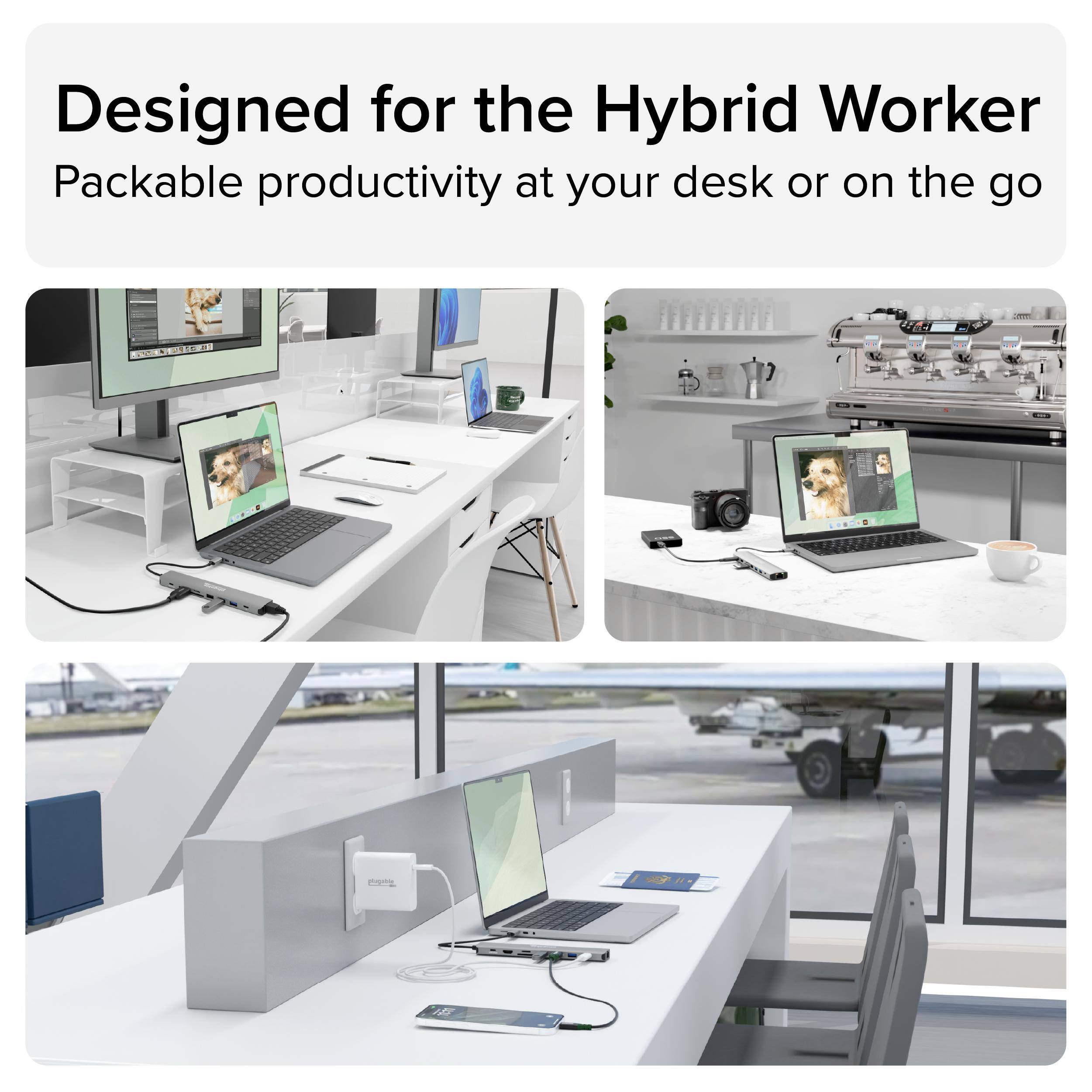 Designed for the Hybrid Worker  
Packable productivity at your desk or on the go