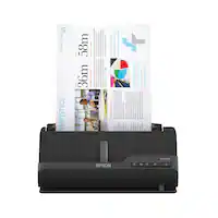 Epson - WorkForce ES-C320W Wireless Compact Desktop Document Scanner - Black - Front_Zoom