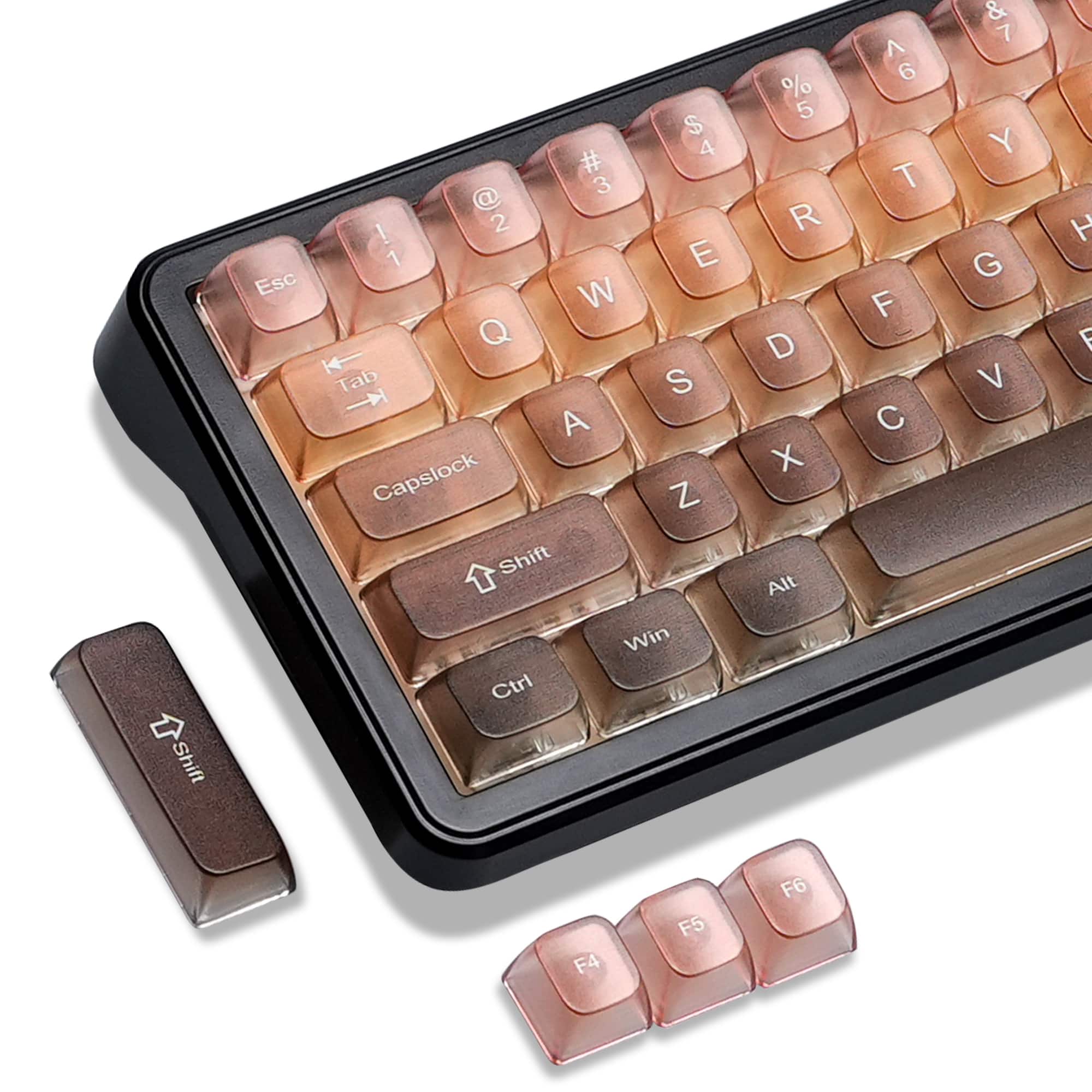 Womier - Clear keycaps,Transparent Crystal keycap Set,Shine Through MDA Profile for Cherry Mx Switches Mechanical Keyboard - Brown price history on PriceWatchPro