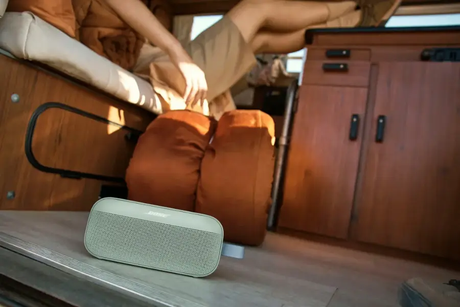 Alt View 15. Bose - SoundLink Flex (2nd Gen) Portable Bluetooth Speaker with Waterproof/Dustproof Design - Alpine Sage.