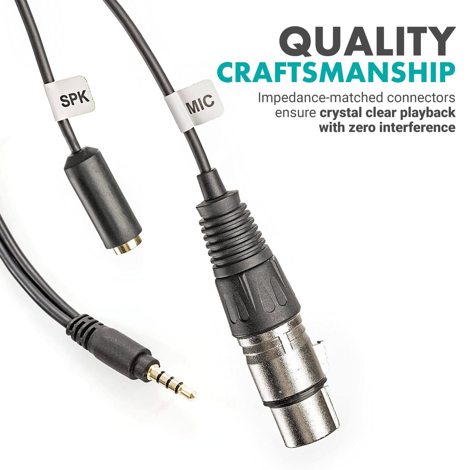 QUALITY CRAFTSMANSHIP  
Impedance-matched connectors ensure crystal clear playback with zero interference