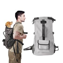 Live At Space - Dog Backpack For Small Medium Dogs - Adjustable Pet Carrier Travel Hiking Hands-free Puppy With Storage Pockets Breathab