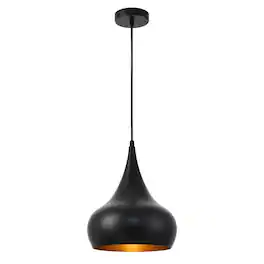 Living District - Circa Collection Pendant D11.5in H15in Lt:1 Finish - Black