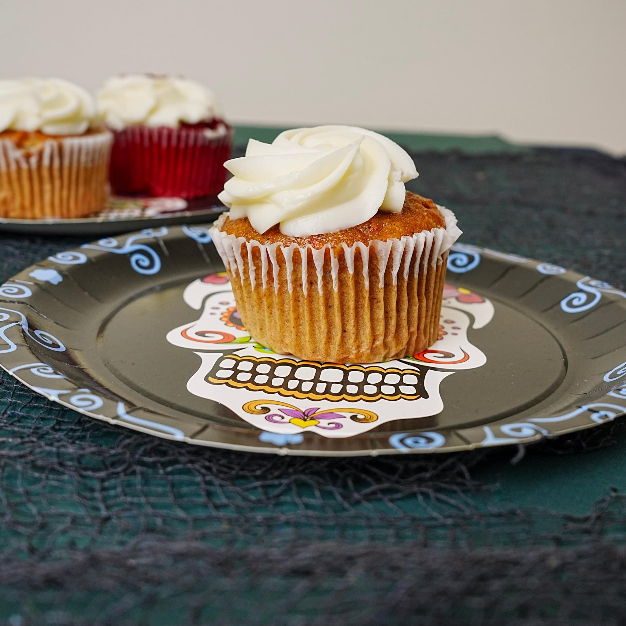 Alt View 4. Forum Novelties - Day Of The Dead 9" Round Disposable Plate 8 Pack - Black.