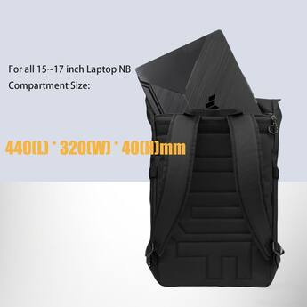 asus gaming laptop backpack Backpack/Bk/15_17, BAG Bp1501g ROG 15 17 Unisex Adult, Black (Black), One Size, Black/White, One size : Electronics lined straps Bag Asus Rog Ranger Backpack