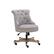 Front Zoom. Linon Home Décor - Scotmar Plush Button-Tufted Adjustable Office Chair With Wood Base - Light Gray.