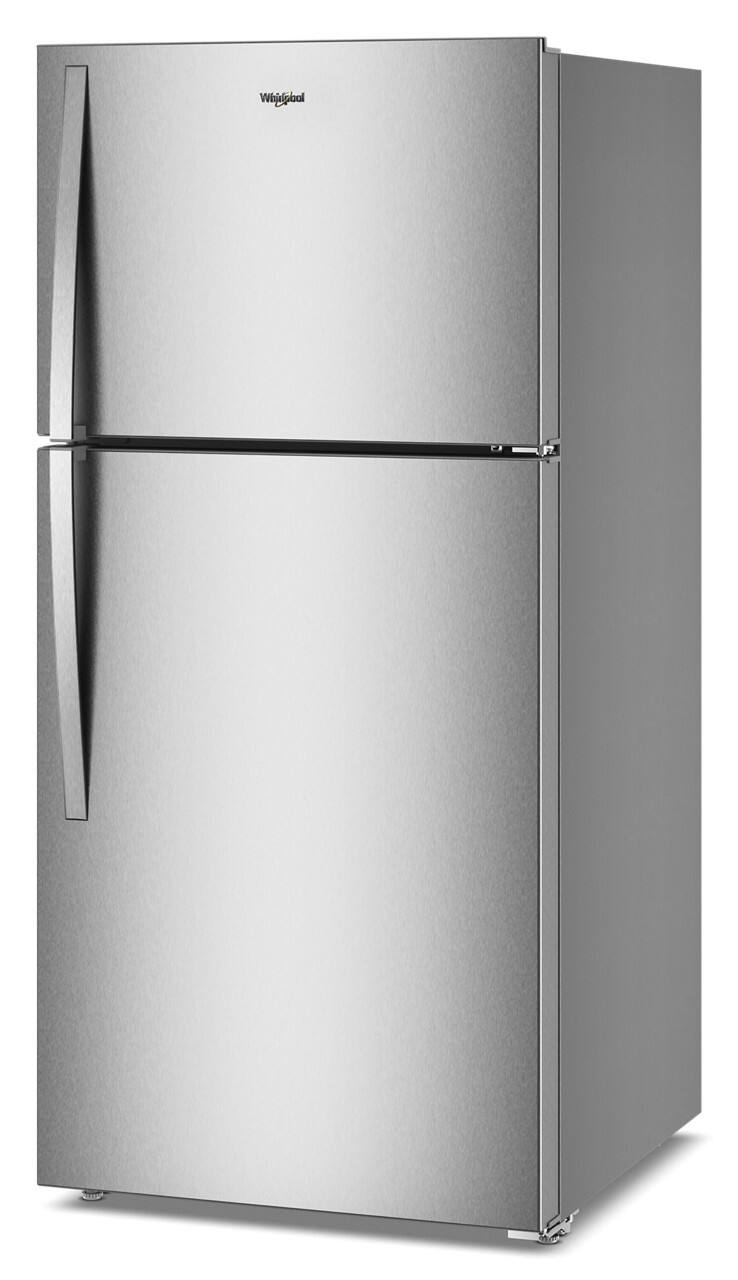 Alt View 10. Whirlpool - 19.2 Cu. Ft. Top-Freezer Refrigerator with Total Coverage Cooling - Fingerprint-Resistant Stainless Finish.