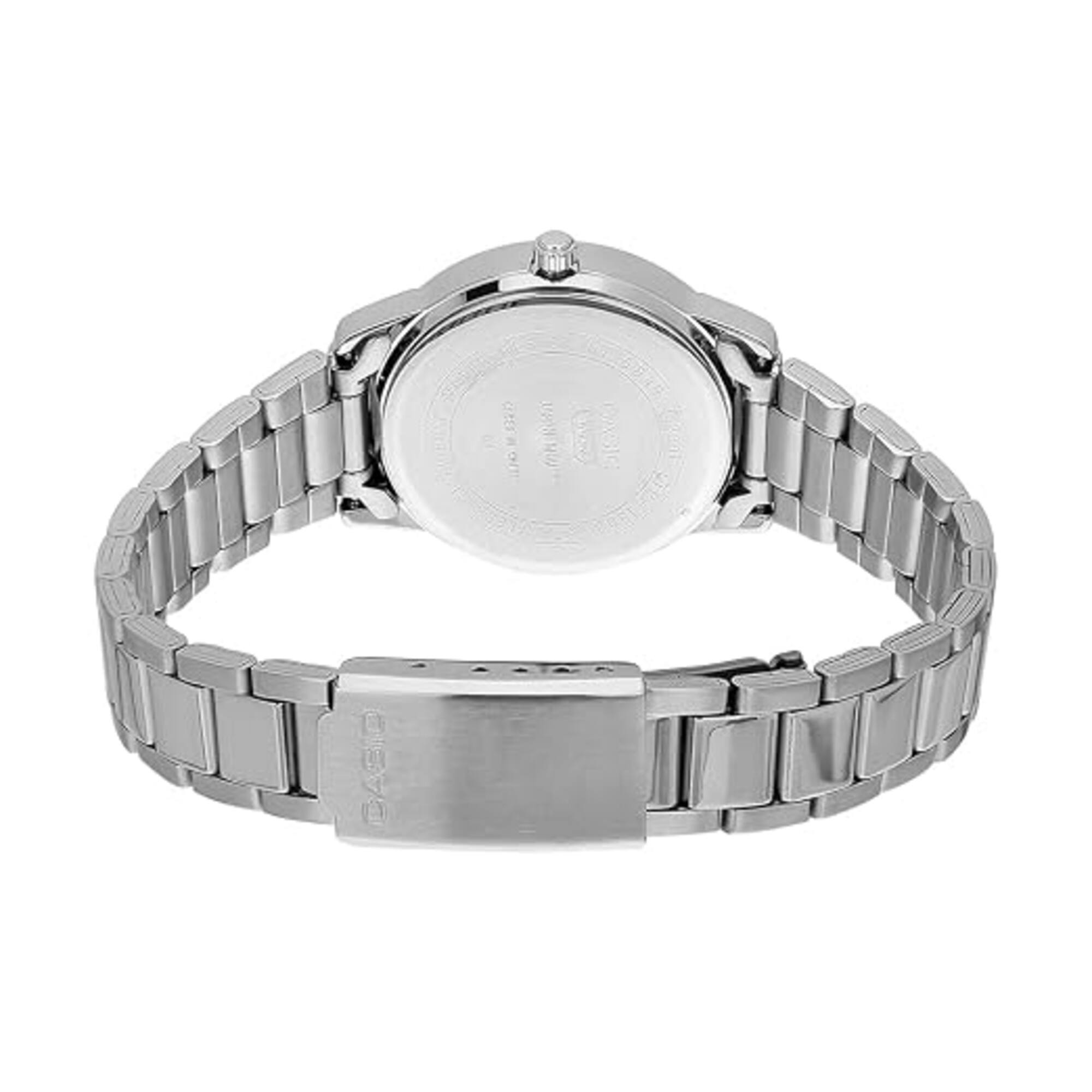 Alt View 1. Casio - Casio Women’s Silver Dial Stainless Steel Analog Dress Watch - LTP-1303DD-7AVDF - Silver.