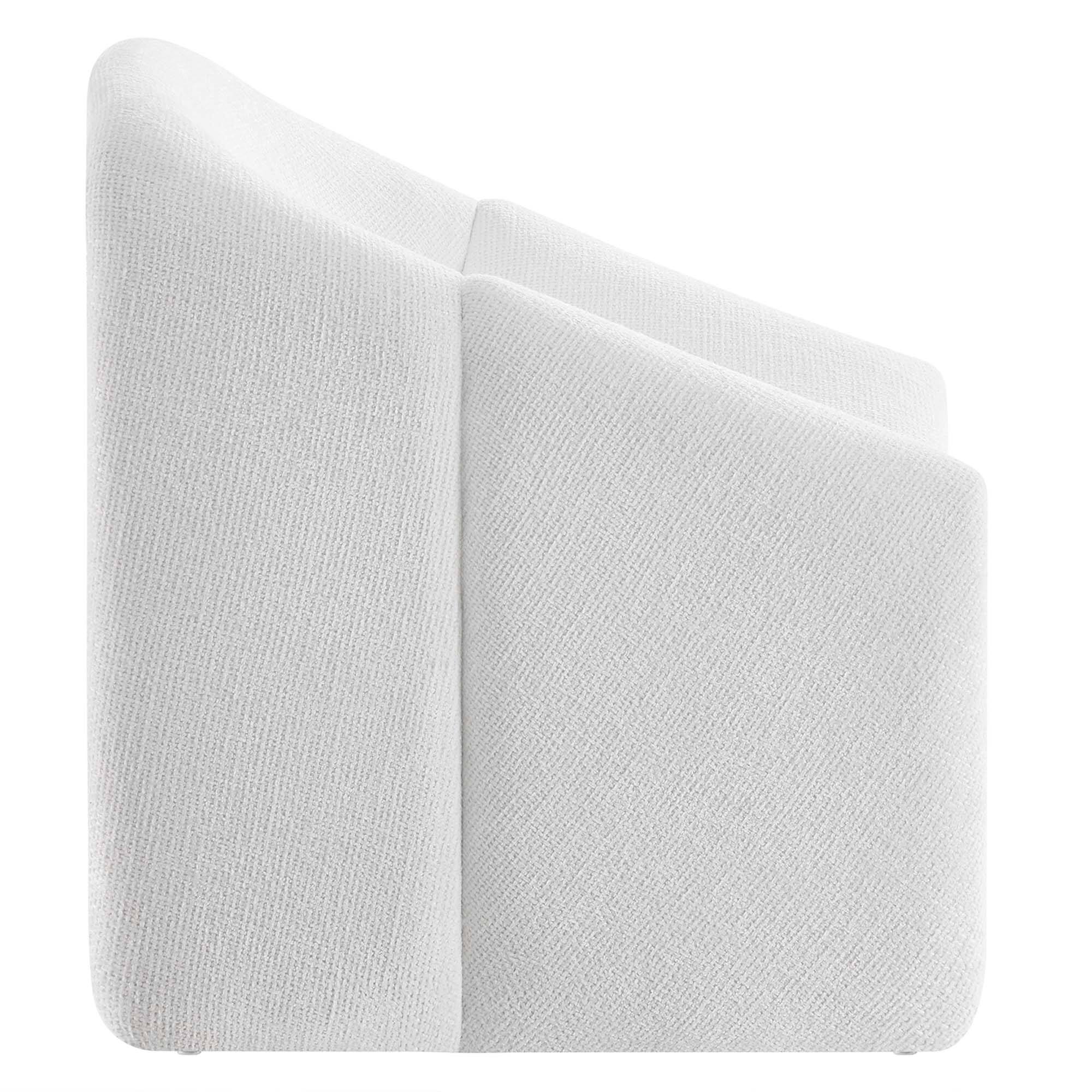 Alt View 2. Modway - Vivi Chenille Upholstered Accent Chair by Modway - Frost.