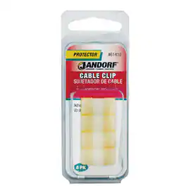 Jandorf - 1/8 in. D X 0.76 in. L Natural Nylon Cable Clip