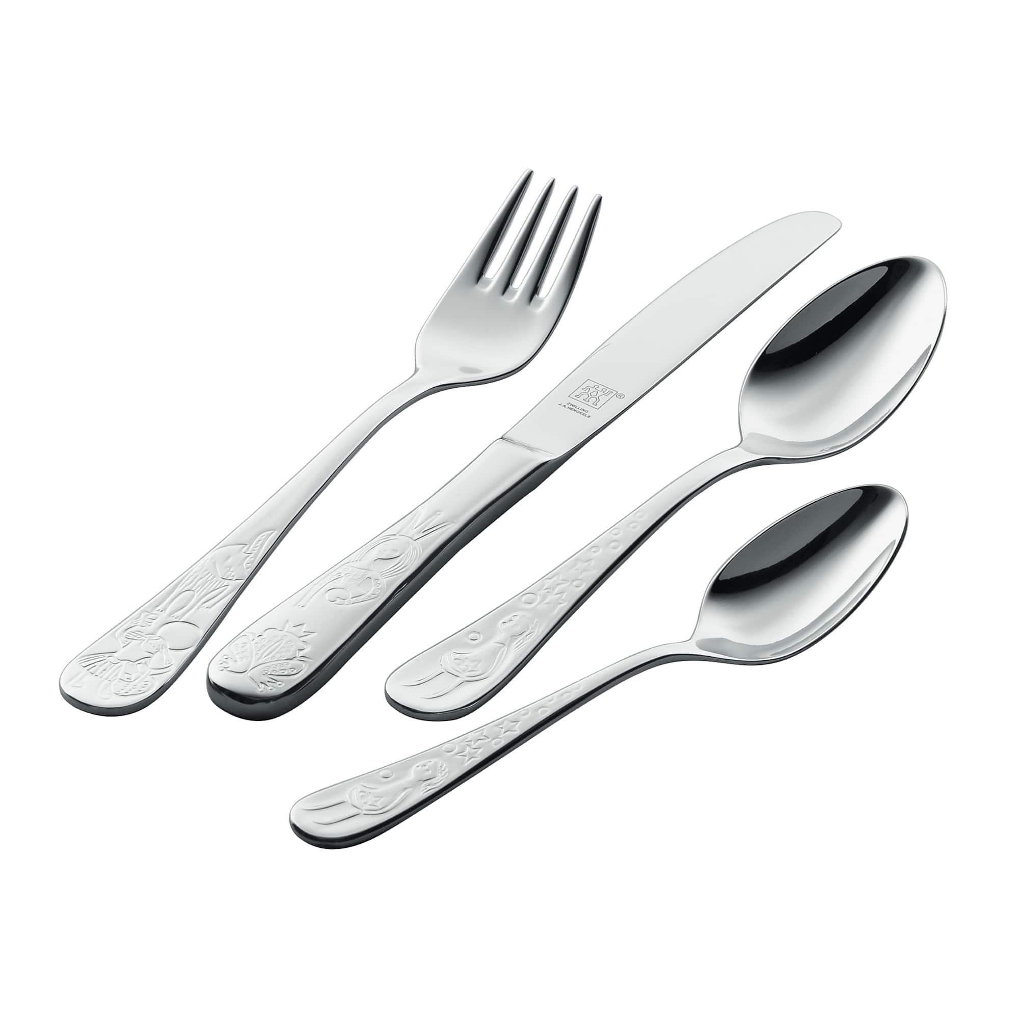 ZWILLING - TWIN Kids Grimm's Fairytales 4-pc 18/10 Flatware Set - Stainless Steel
