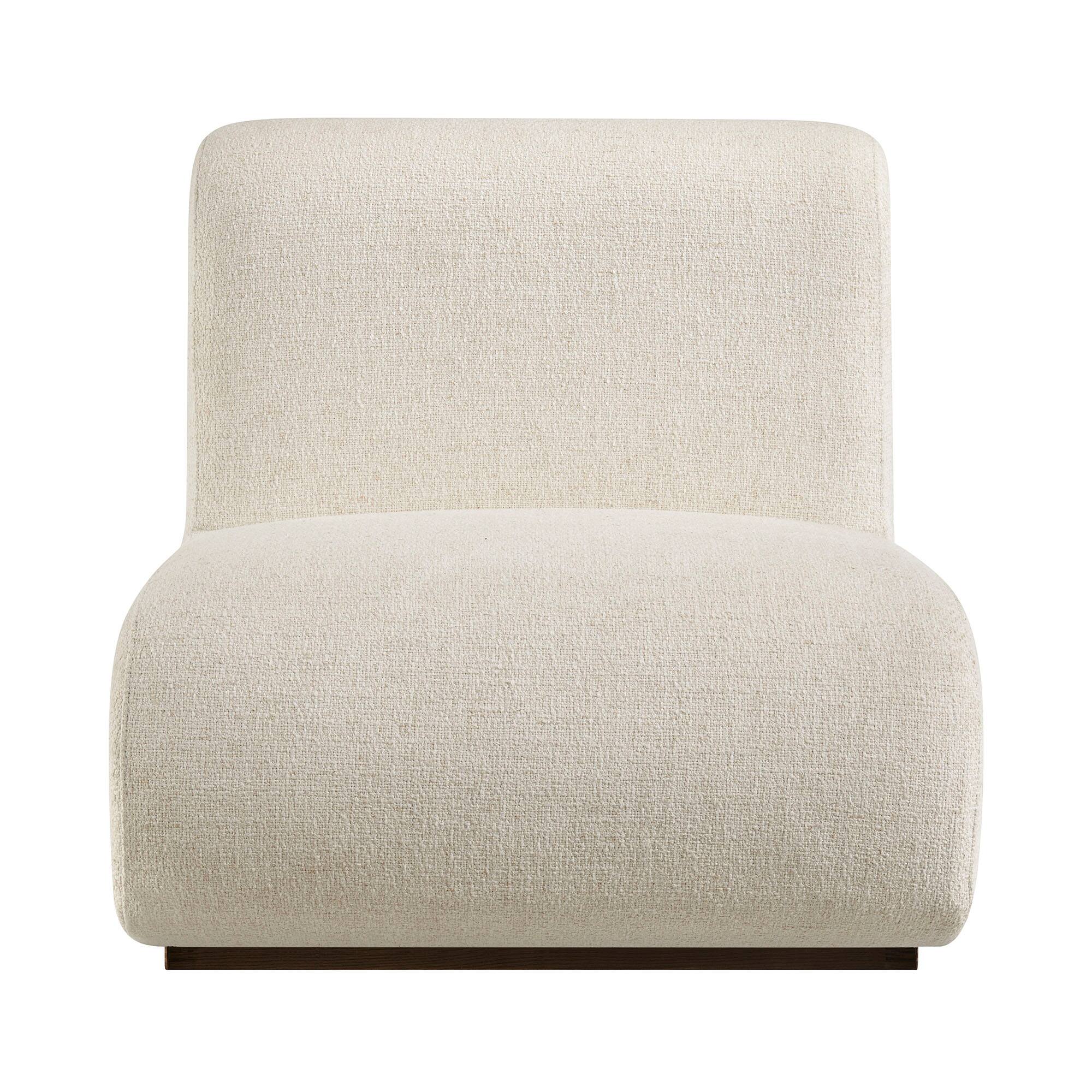 Alt View 4. Modway - Denby Linen Blend Accent Chair by Modway - Ivory.