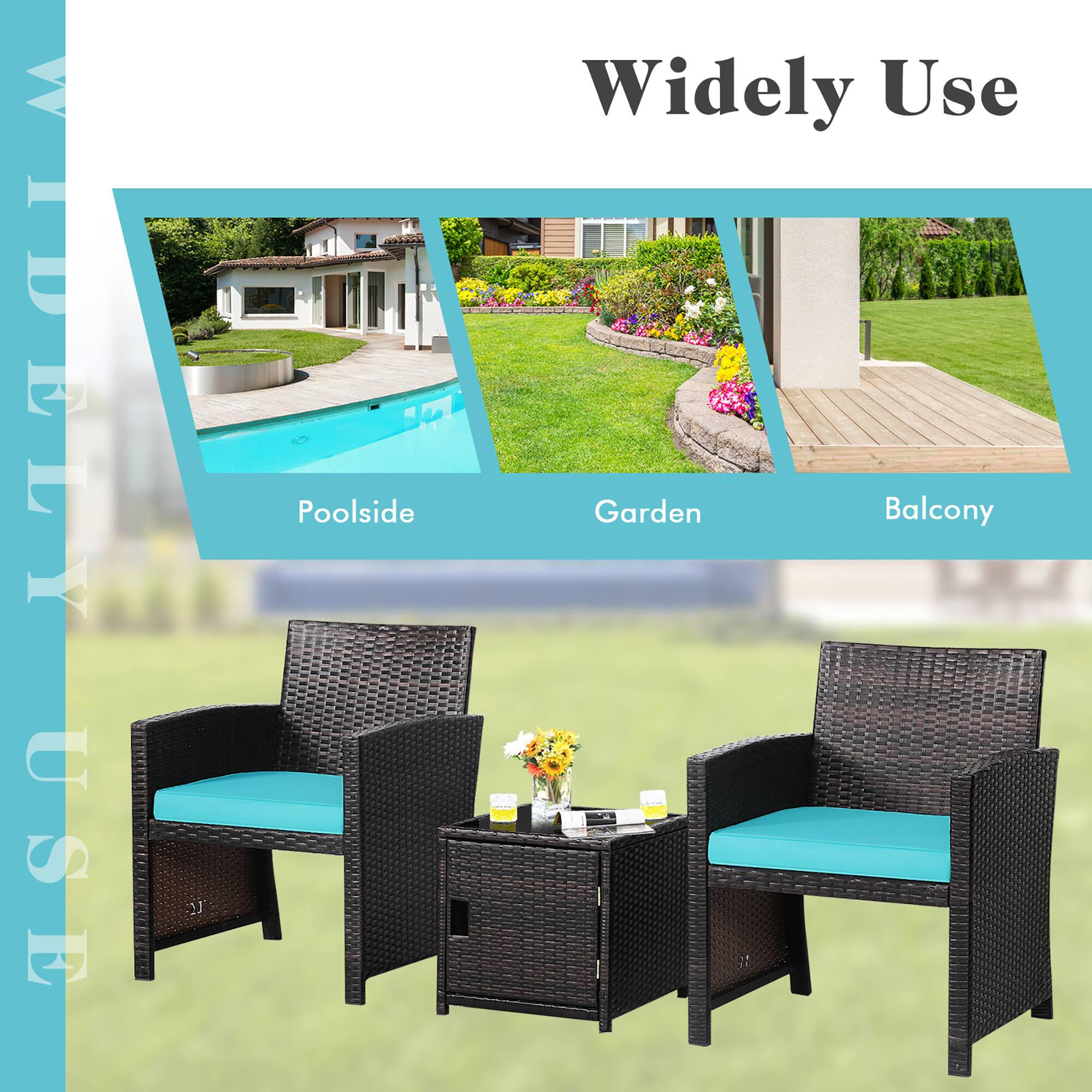 Widely Use Poolside, Garden, Balcony