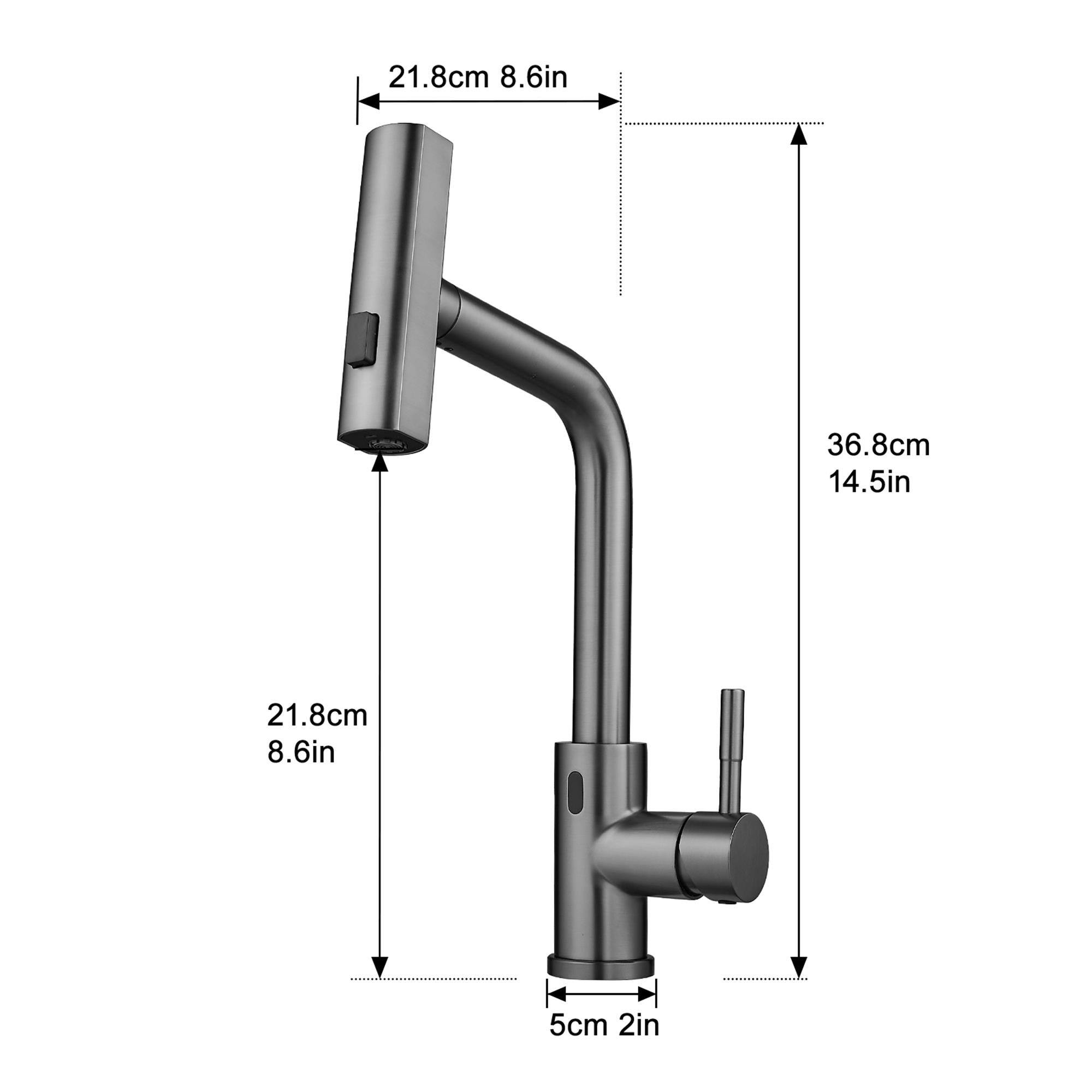21.8cm 8.6in  
36.8cm 14.5in  
21.8cm 8.6in  
5cm 2in
