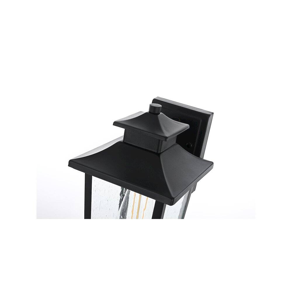 Alt View 2. Elegant Lighting - Redner 7 inch Outdoor Pendant in Black - Black.