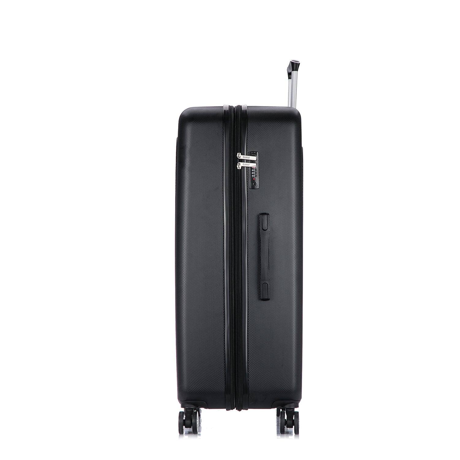 Alt View 2. DUKAP - Crypto Lightweight Hardside 3 Piece Luggage Set 20"/28"/32" - BLACK.