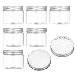Unique Bargains - Premium Empty Scent Beads Container, Refillable Spice Tin Hollow Lid, 6pcs 5.1oz - For Aromatherapy, Scent, Storage - Clear