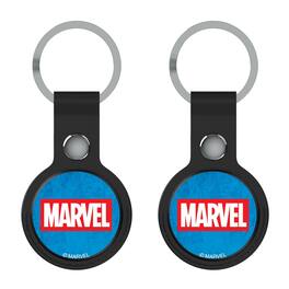 Keyscaper - Marvel Comics Marvel Logo Airtag Holder 2-Pack - Black