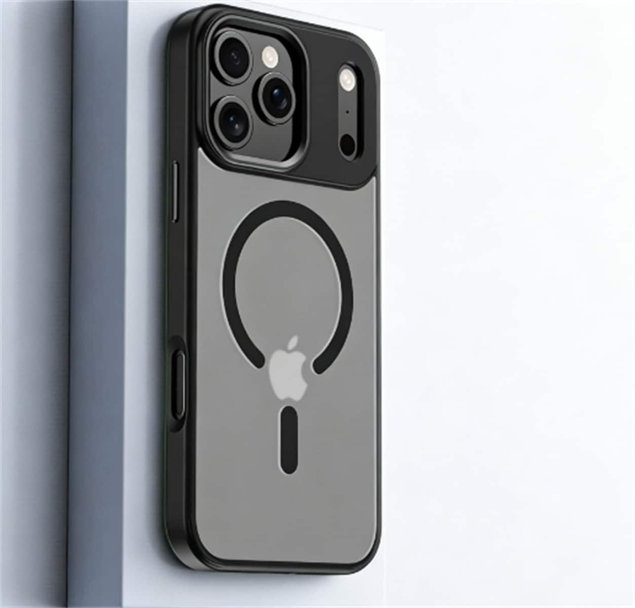 SKRAN - Elegant Magnetic Rotating Bracket Case for iPhone 17 - 360° Magnetic Stand Phone Cover,Anti-Fall Protective Case - Black