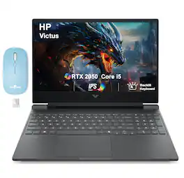 HP - Victus Laptop 15.6 FHD Display (i5-13420H, 16GB, 512GB SSD, Win 11 Pro) w/Dockztorm Wireless Mouse - Mica Silver