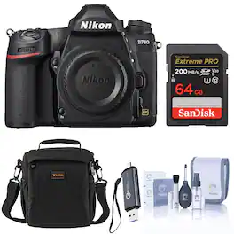Bundle - Nikon - D780 FX-Format DSLR Camera, with 32GB Memory Card, Card Reader and Shoulder Bag